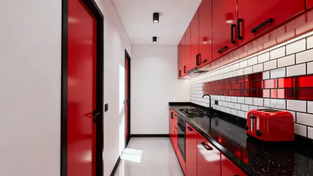 5 Red, Black and White Kitchen Decorating Ideas