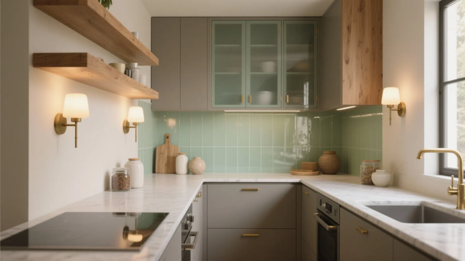 Justice Design wall sconce: 5 design ideas for small kitchens: How I use Justice Design wall sconces to elevate compact kitchens—5 expert-backed inspirations