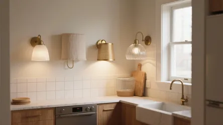 5 lamp shades for wall lights that transform small kitchens