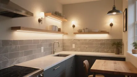 5 Small Kitchen Design Ideas with FX Luminaire Wall Light