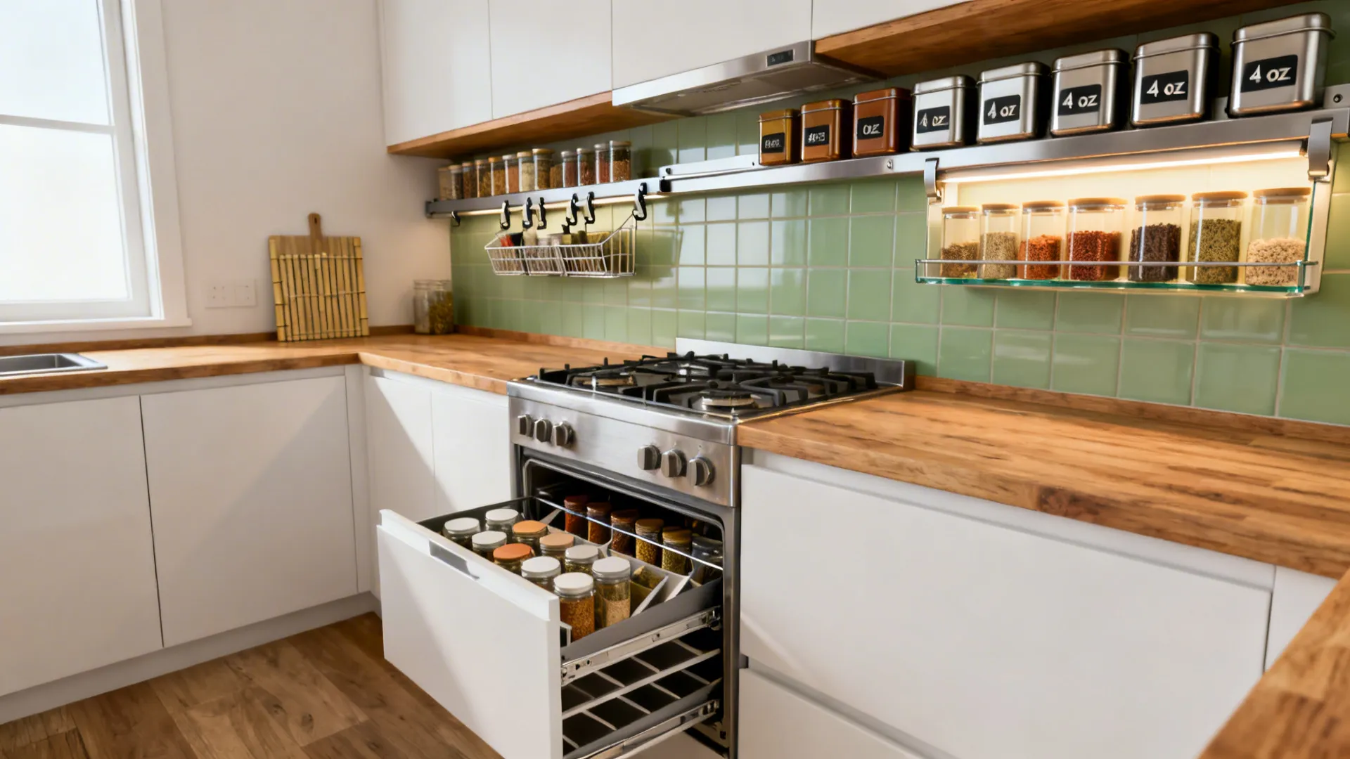 5 Spice Rack Ideas for Small Kitchens