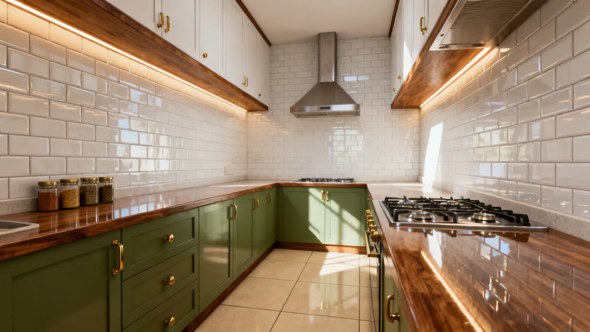 Indian Small Kitchen: 5 Best Designer Tile Ideas