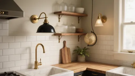 5 vintage wall lights ideas for small kitchens