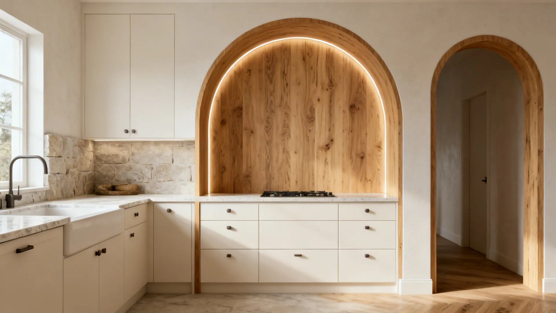 Kitchen Arch Design in Wood: 5 Ideas for Small Spaces