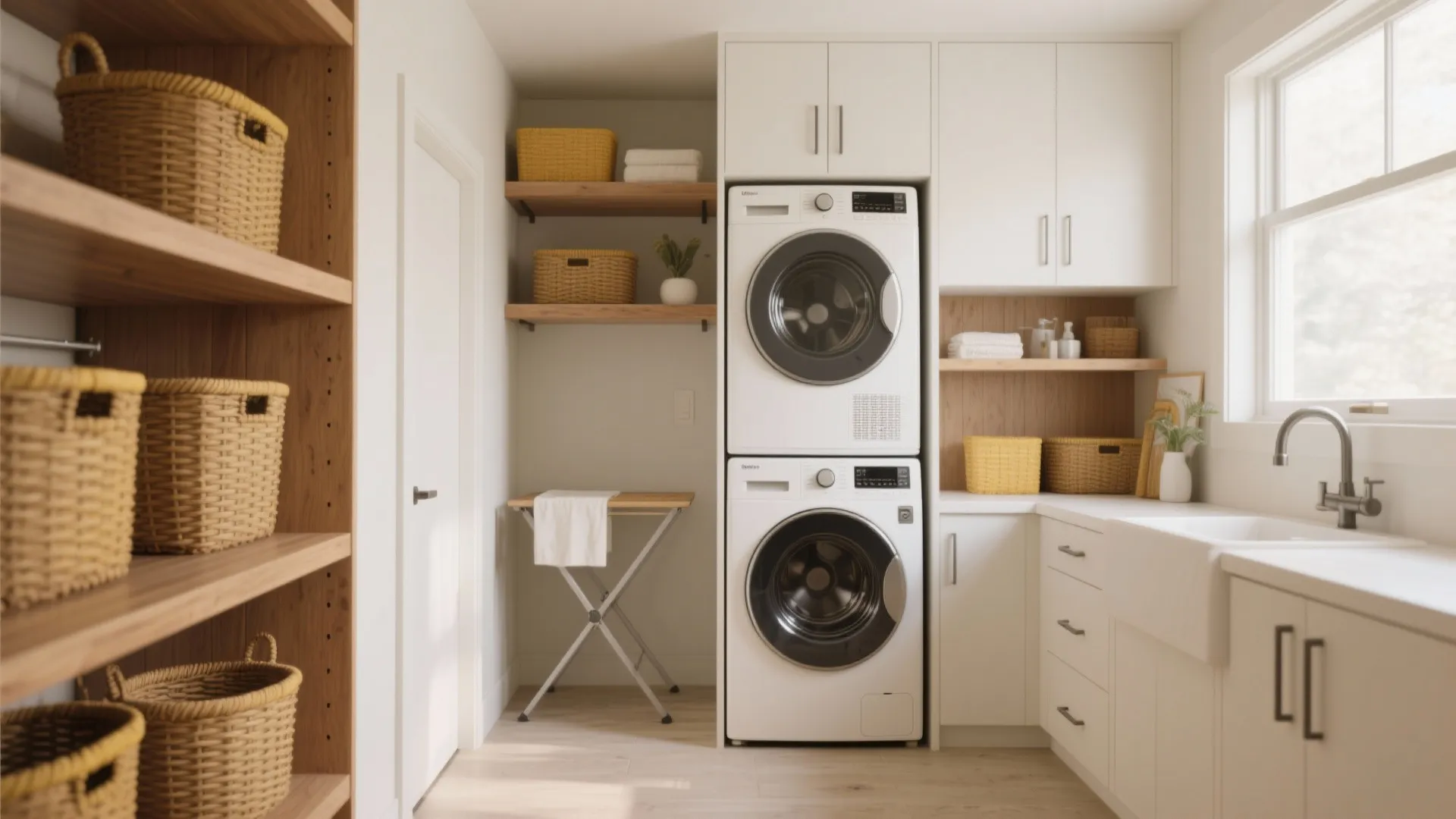 10 Small Laundry Room Ideas with Stackable Washer Dryer