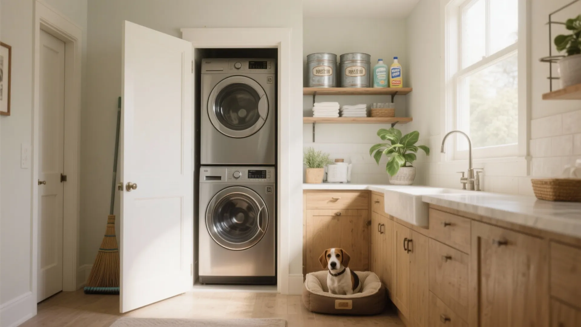 Laundry Room Organization — 5 Ideas: Space-saving laundry room organization ideas and storage tips I use on small projects