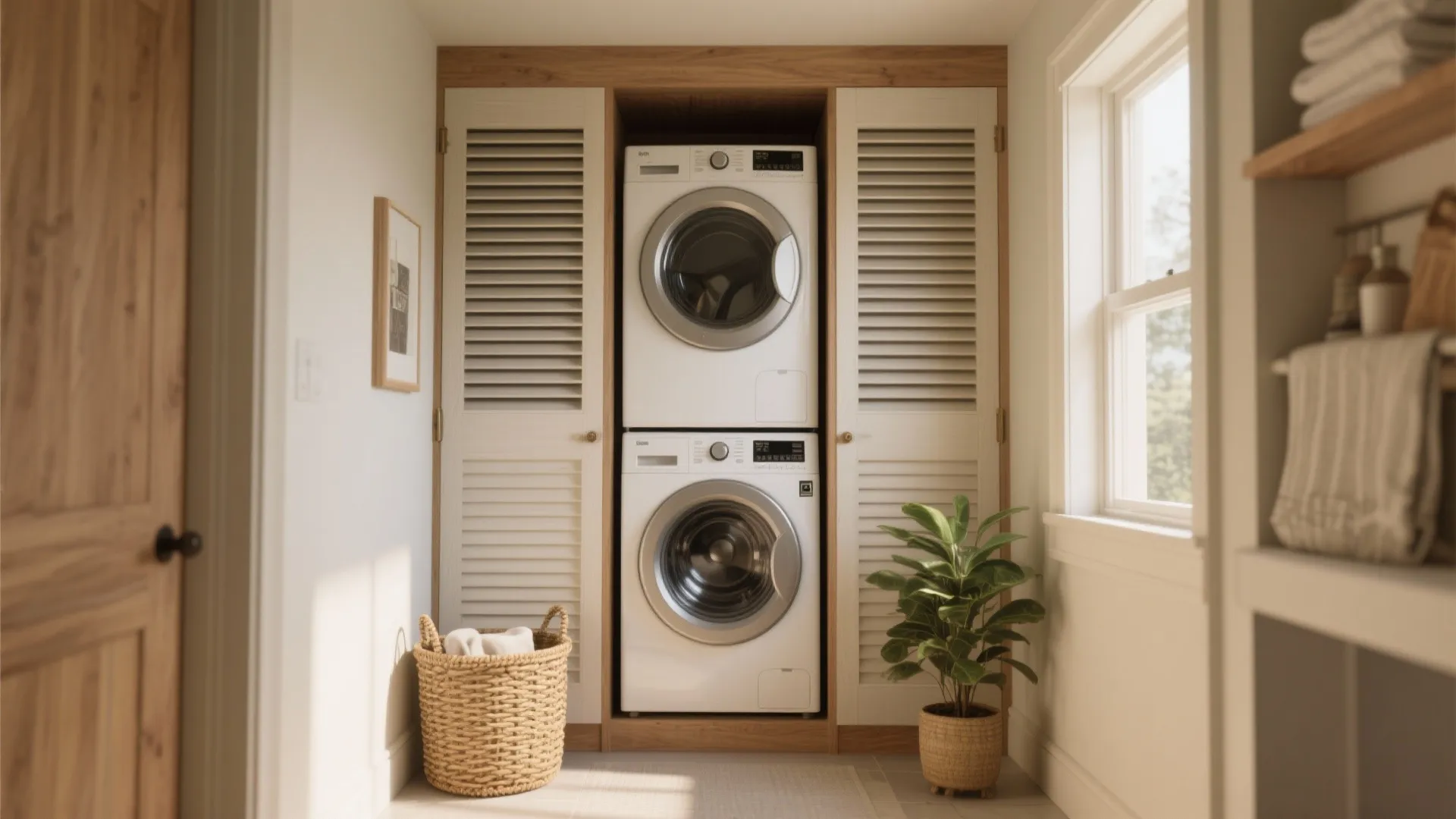 Stacked Washer Dryer Ideas: 5 Small Laundry Tips: Practical, stylish stacked washer dryer laundry room ideas for tiny spaces — real tips from a designer who’s rescued tight laundry setups more than once.