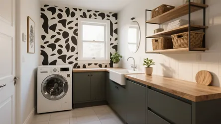 5 Wallpaper Ideas for Small Laundry Rooms