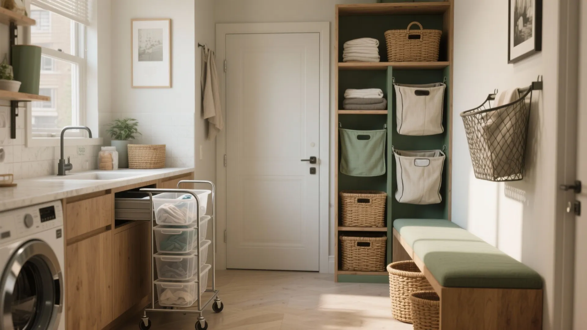 5 Laundry Basket Storage Ideas for Small Spaces: Practical, budget-friendly and stylish laundry basket storage ideas I’ve used in tiny homes and apartments