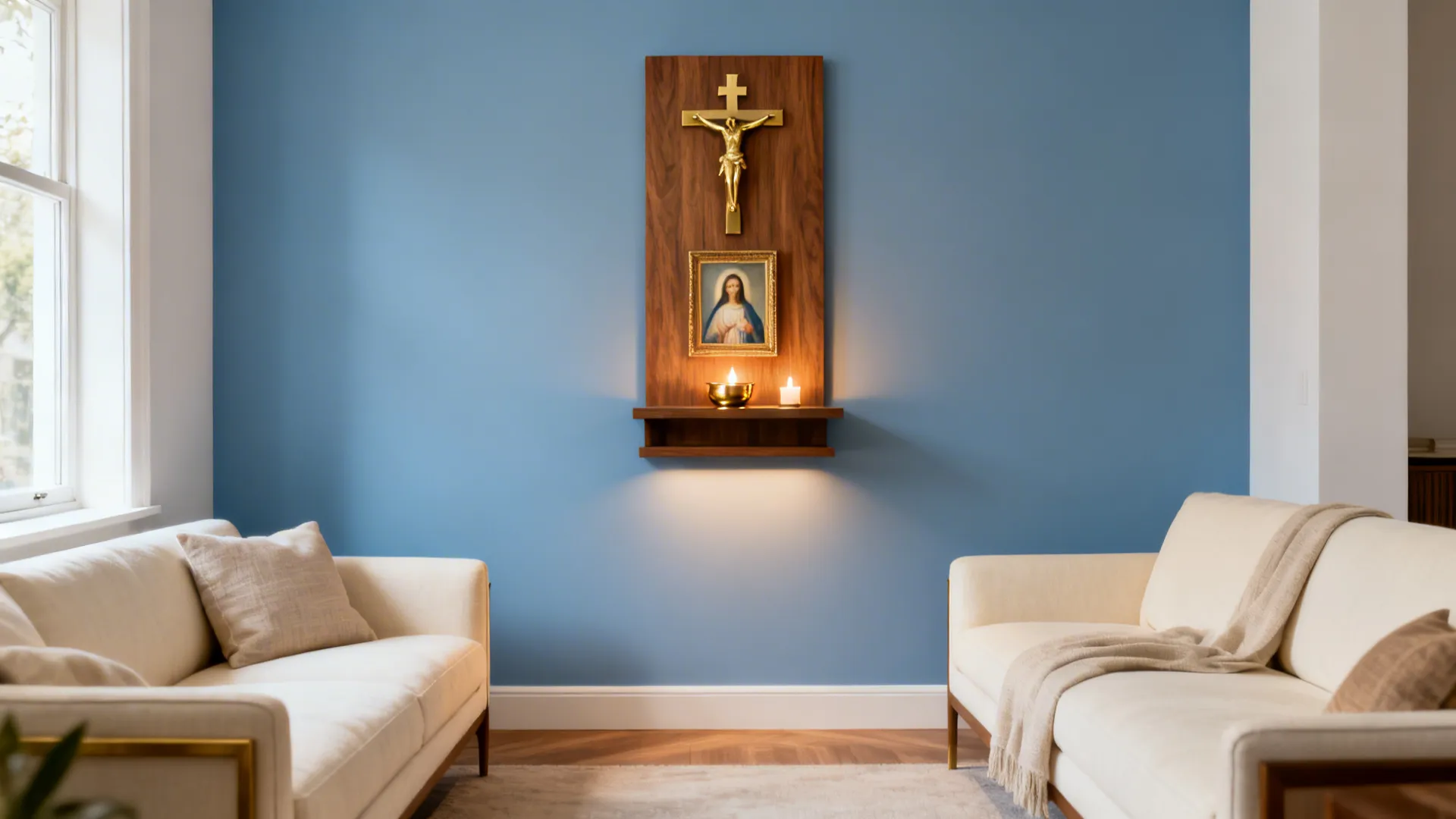 5 Catholic Wall Altar Designs for a Small Living Room