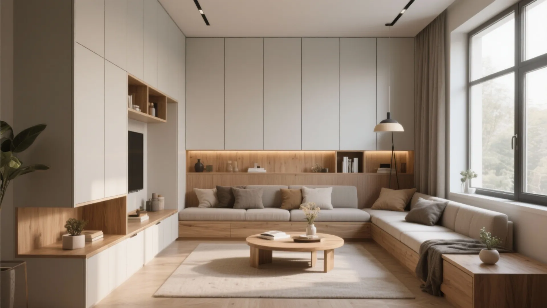 10 Built-in Cabinets Living Room Ideas