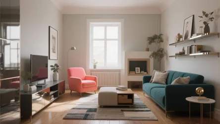 Small Colorful Living Room: 5 Ideas