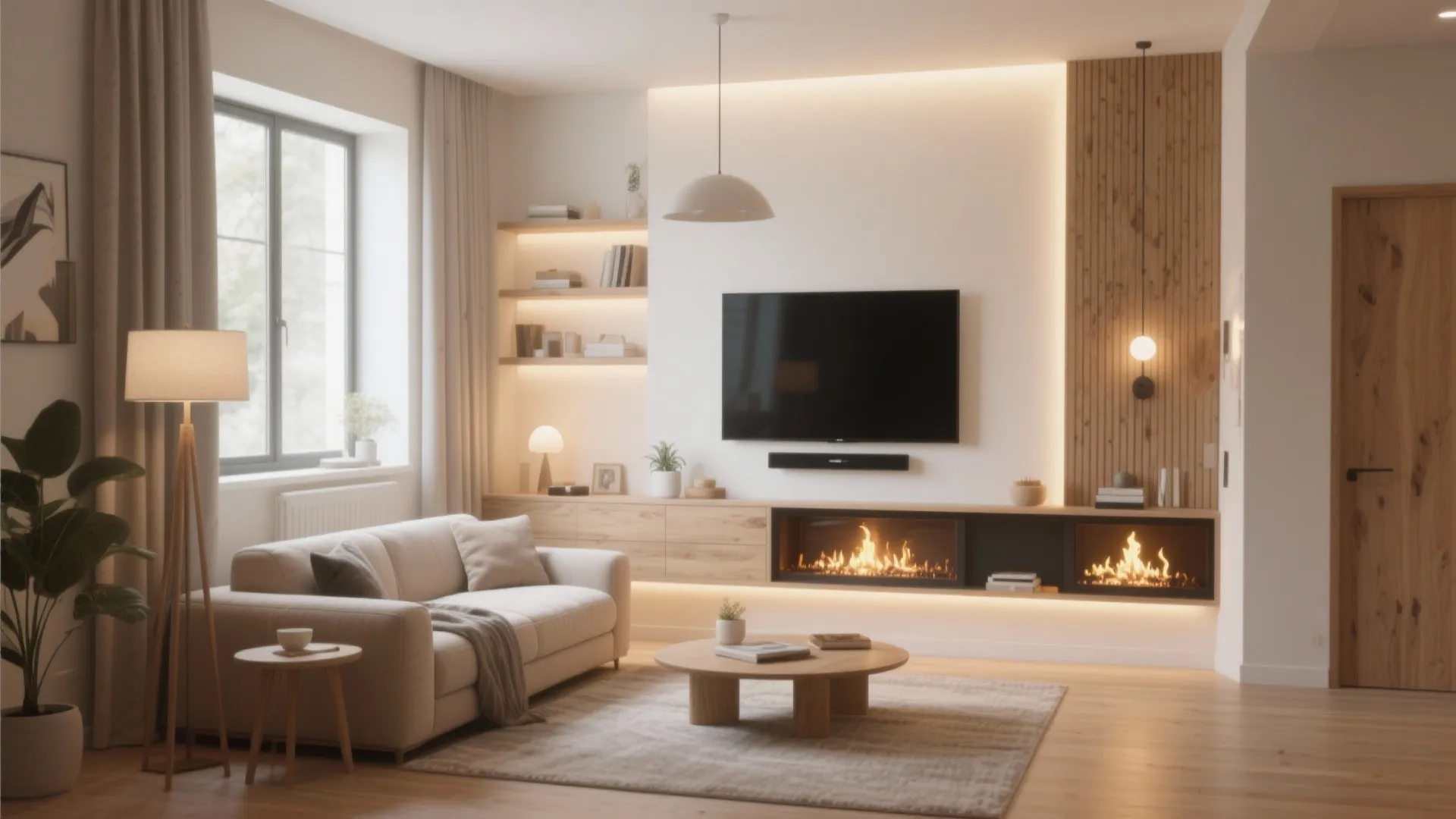 10 Small Living Room Ideas with Fireplace and TV: Creative design tips from my 10+ years of small space design experience