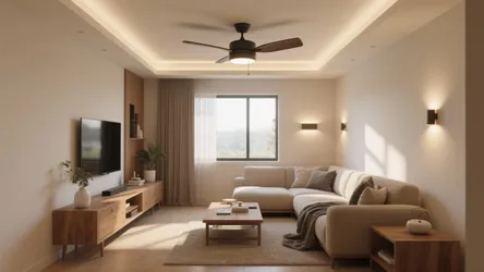 5 Living Room Fan + Lighting Ideas