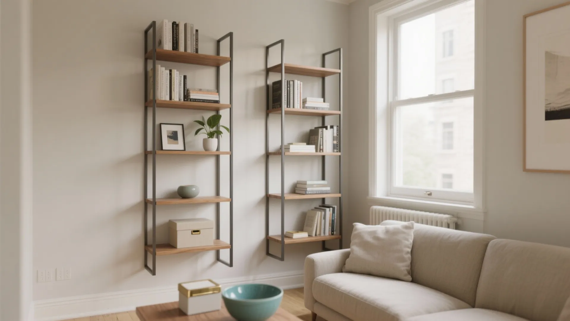 Small Bookshelf for Living Room: Smart Storage, Big Style: 1 Minute to a Tidy, Stylish Living Room—Try These Space-Saving Tips