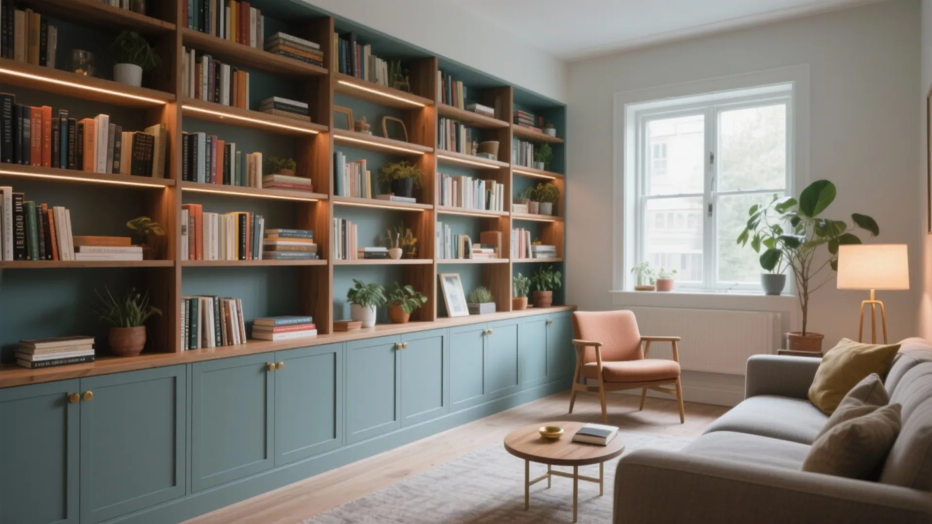 Small Living Room with Bookshelves: Clever Design Ideas: 1 Minute to Transform Your Cozy Space with Smart Book Storage