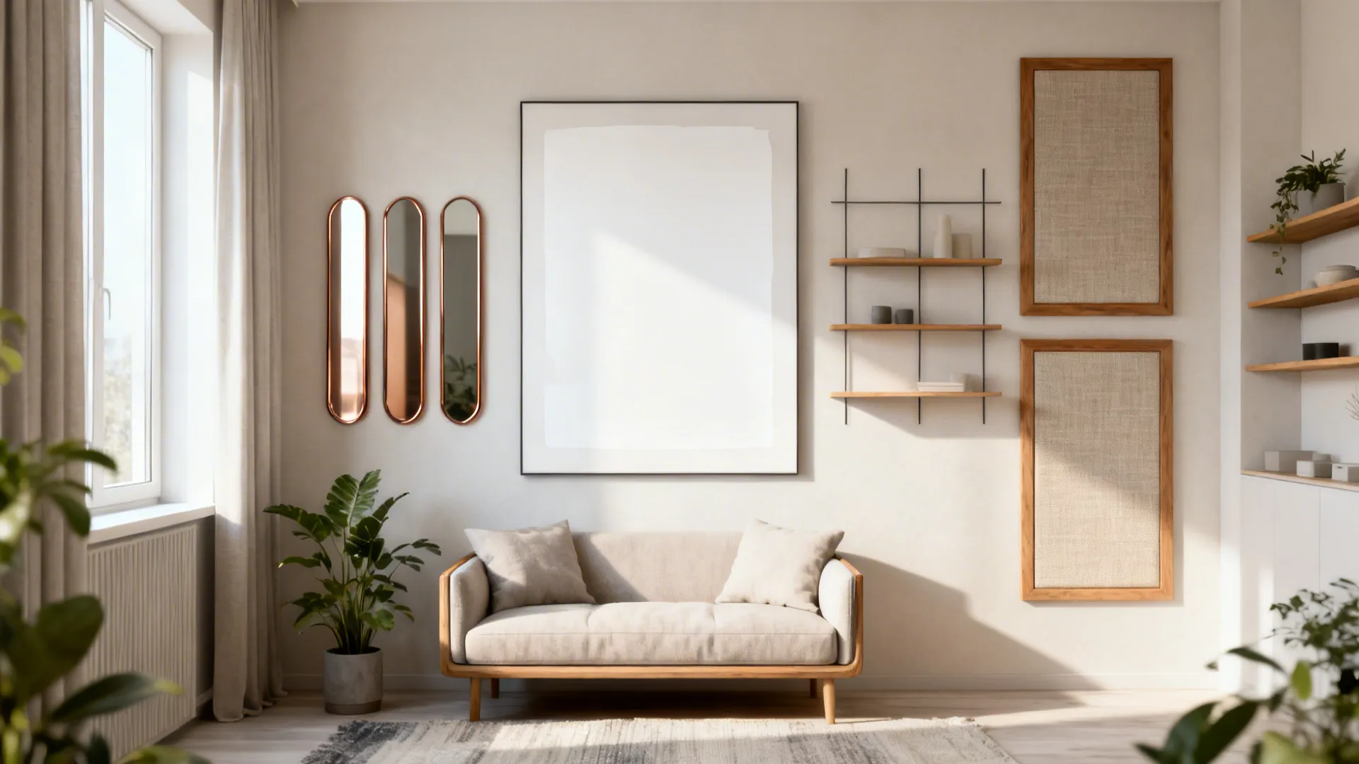 Best wall decor for small living room: 5 ideas