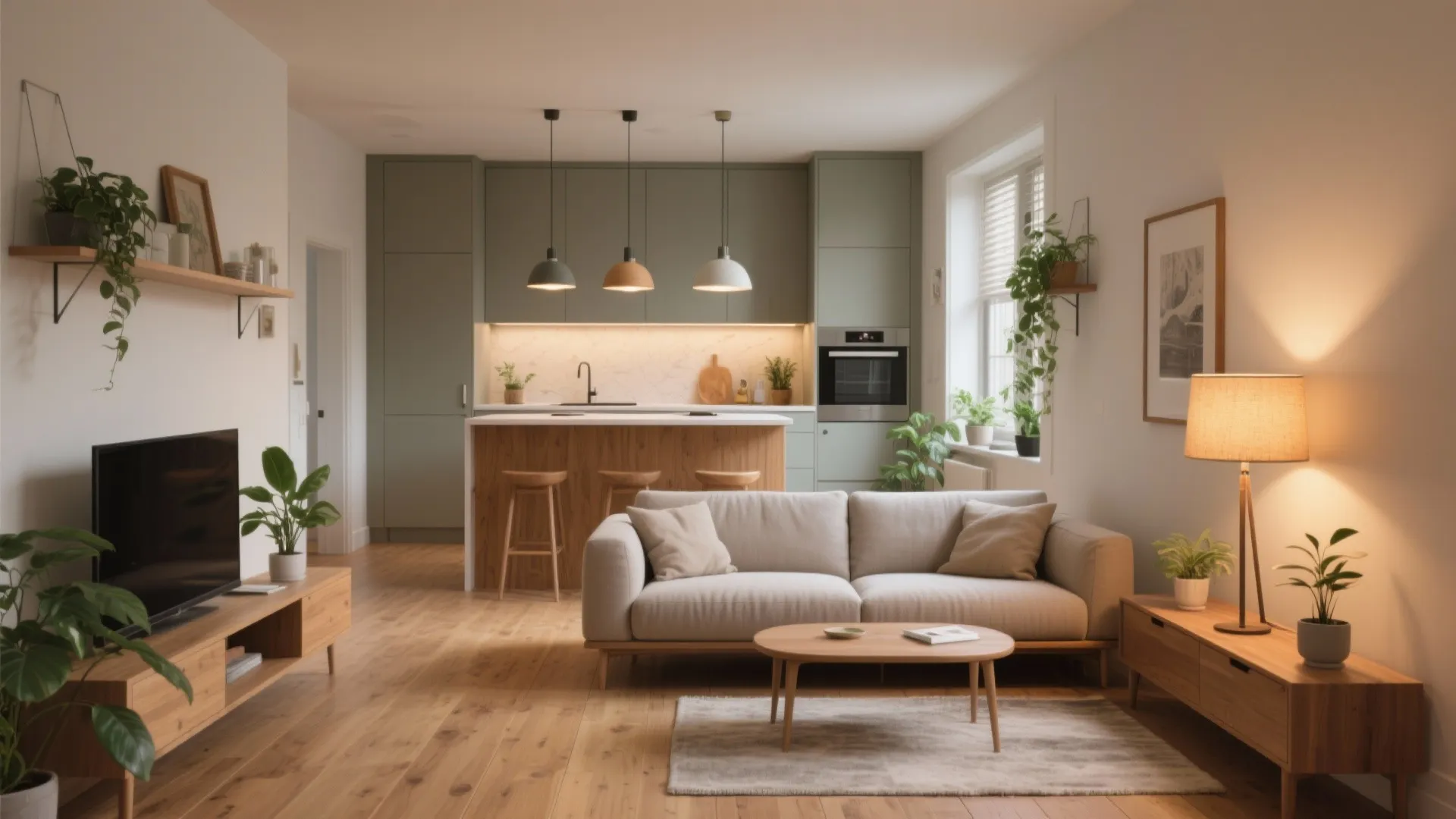 Small Living Room and Kitchen: 5 Space Ideas: Practical, stylish ways I use to make tiny living + kitchen feel roomy and loved