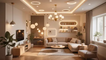 10 Inspiring Ceiling Living Room Lighting Ideas