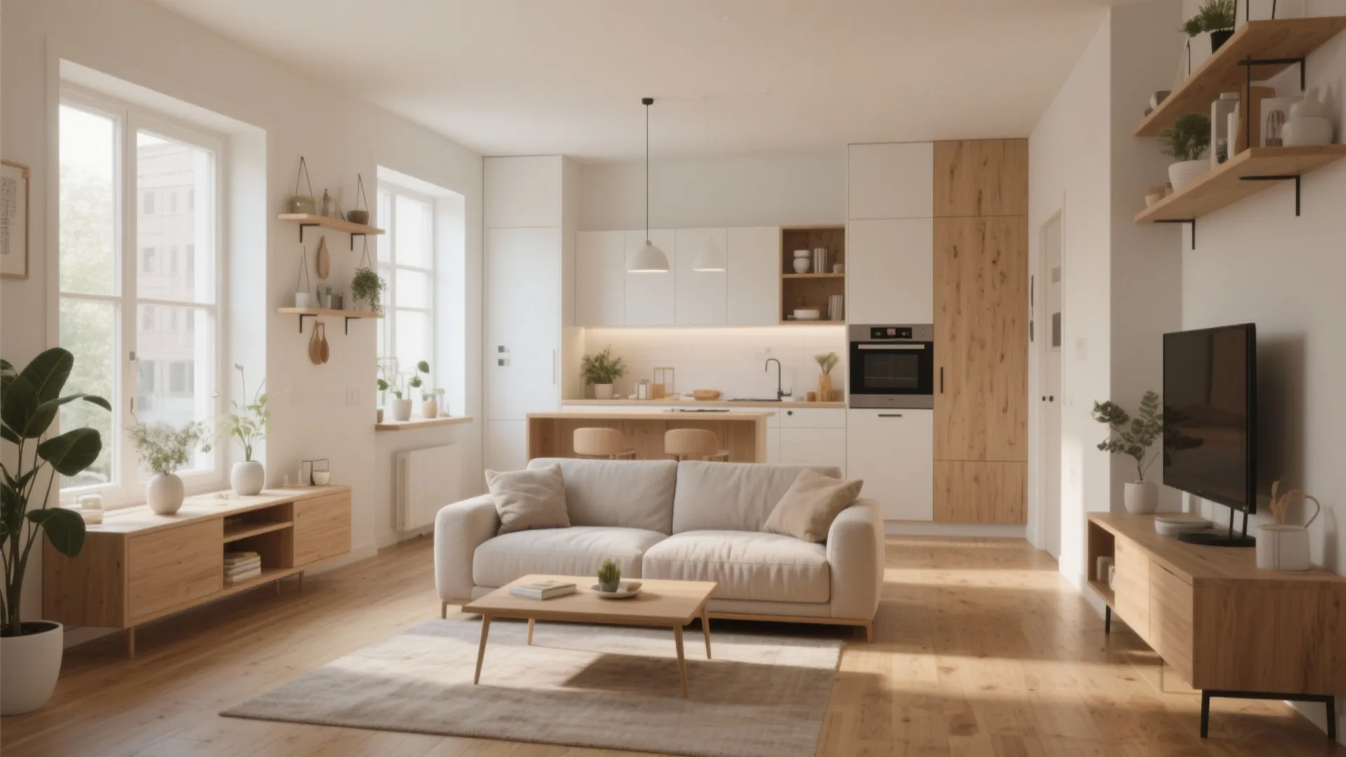 10 Small Living Room Ideas with Open Kitchen