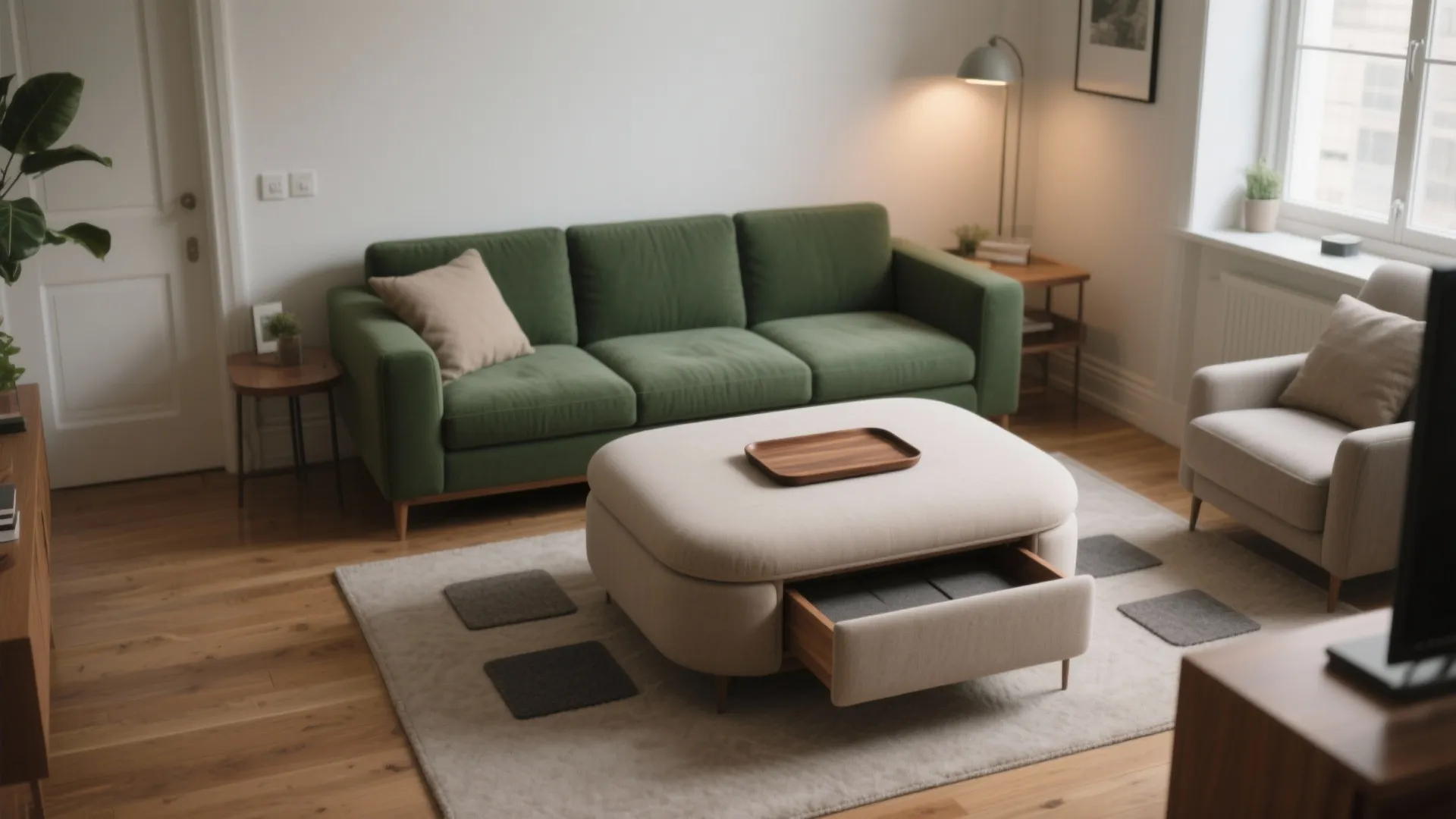 DIY Ottoman Coffee Table: Create Style and Function in Small Spaces: Fast-Track Guide to Designing a Chic Ottoman Coffee Table