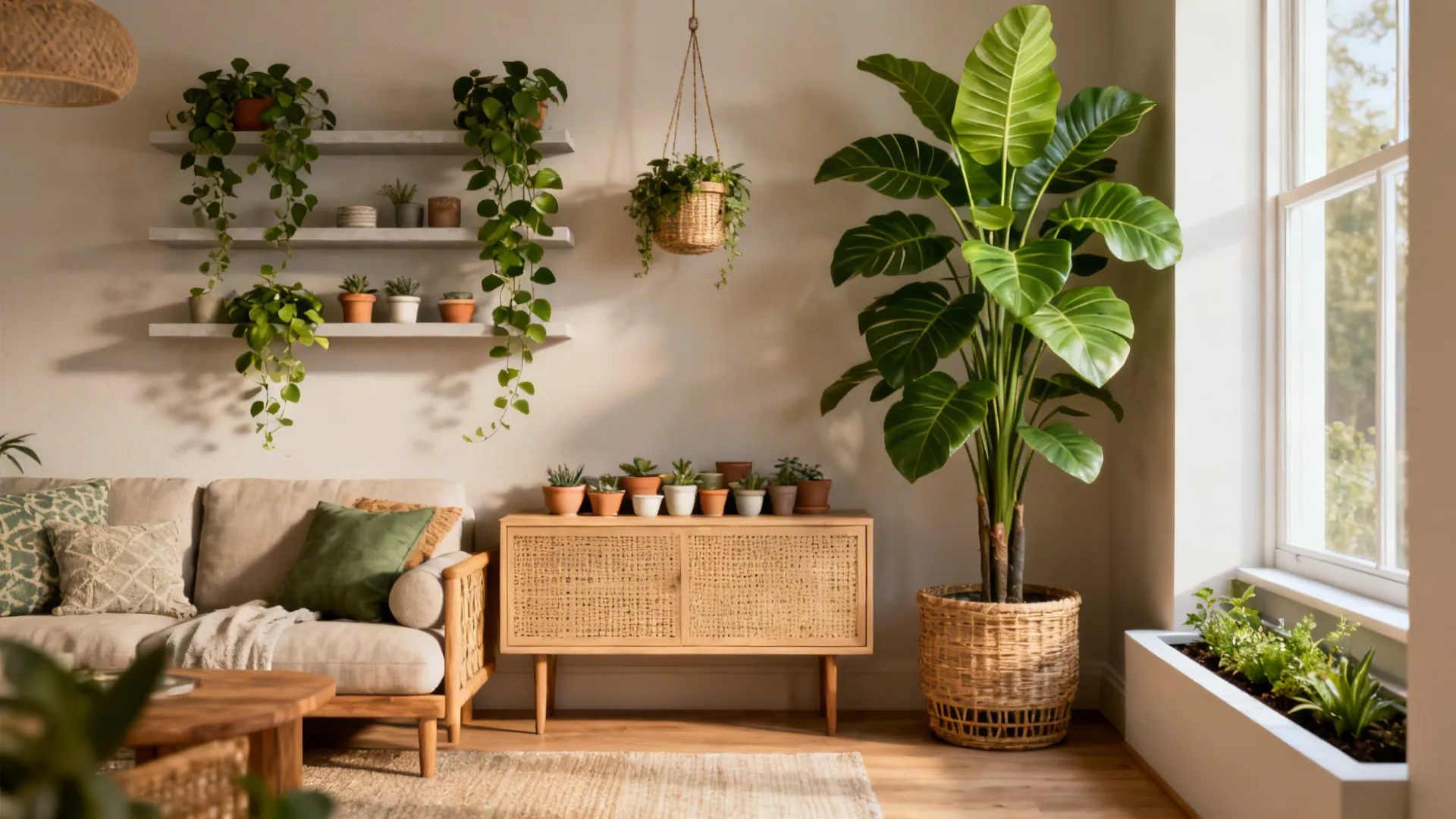 5 Indoor Plant Ideas for Living Rooms