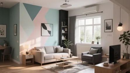 5 Brilliant 1 BHK Living Room Painting Ideas