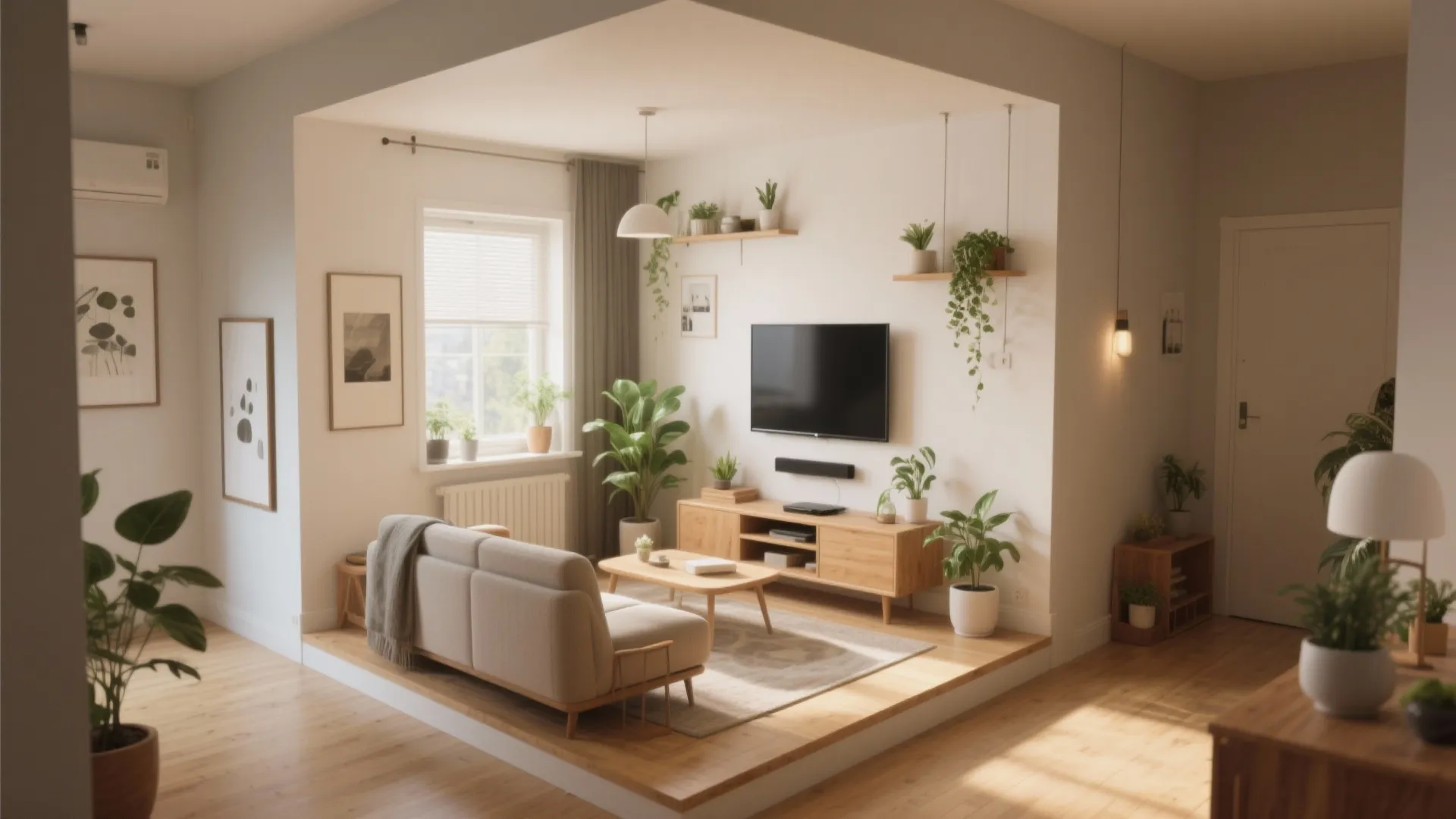 10 Living Room Layout Ideas for 13.6 x 13.6 ft with Wall TV: Maximizing Style and Function in a Compact Square Living Room