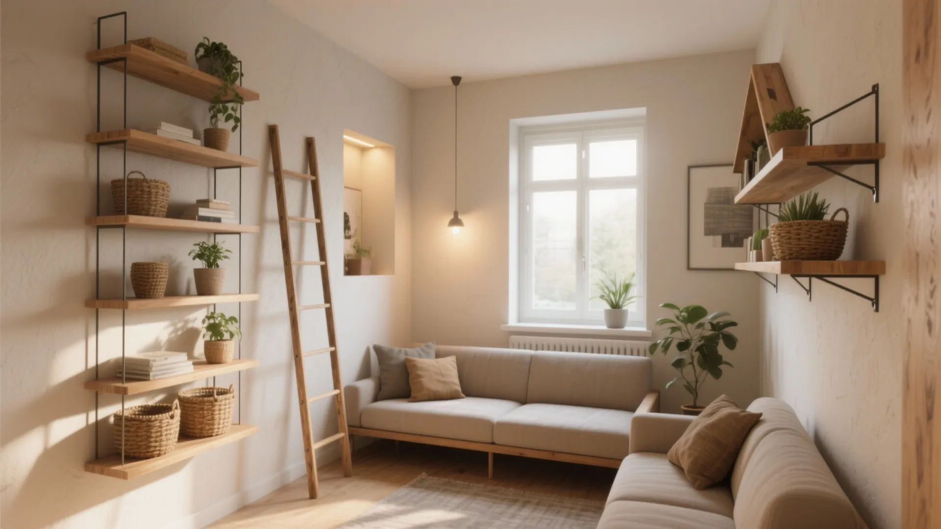 5 Living Room Shelves Ideas for Small Walls: Creative, space-saving wall shelf ideas I use to make small living rooms feel big