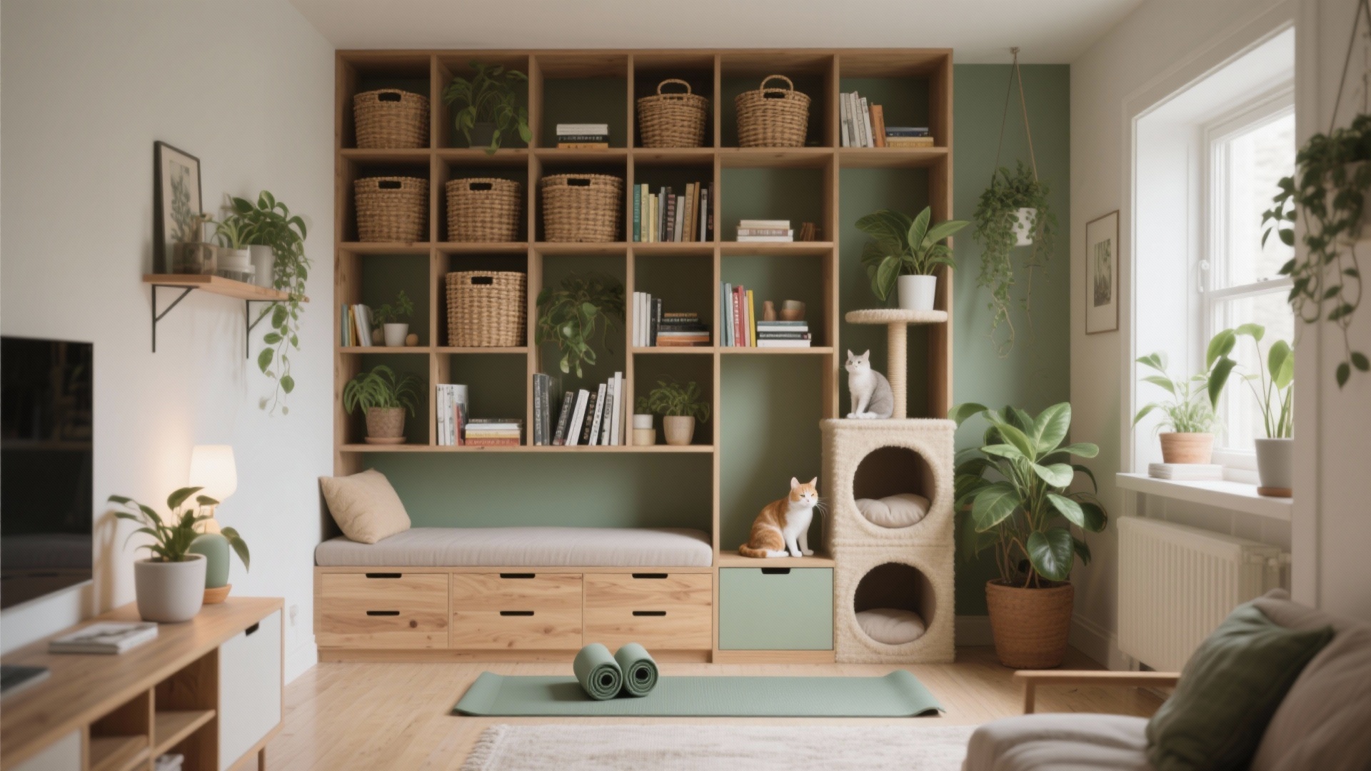 View of Living Room Storage Ideas: 5 Small-Space Solutions