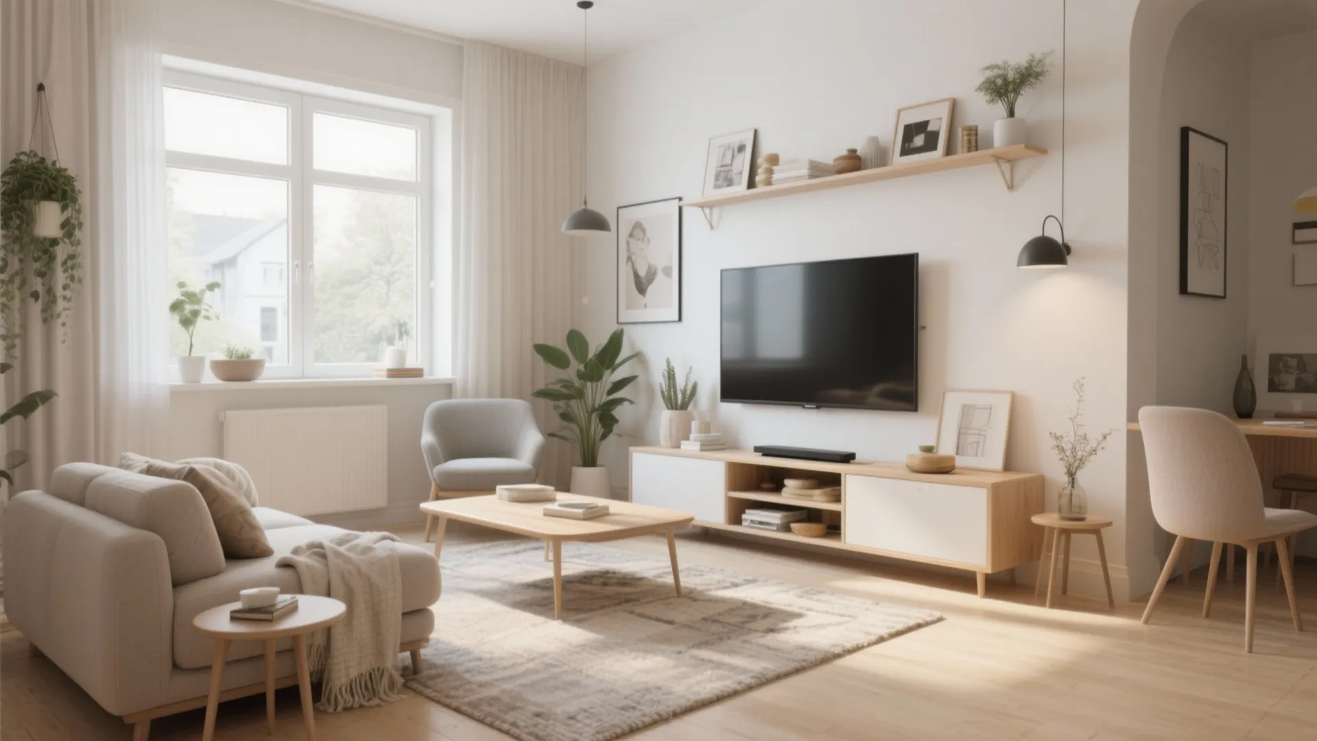 10 Simple Small Living Room Ideas with TV