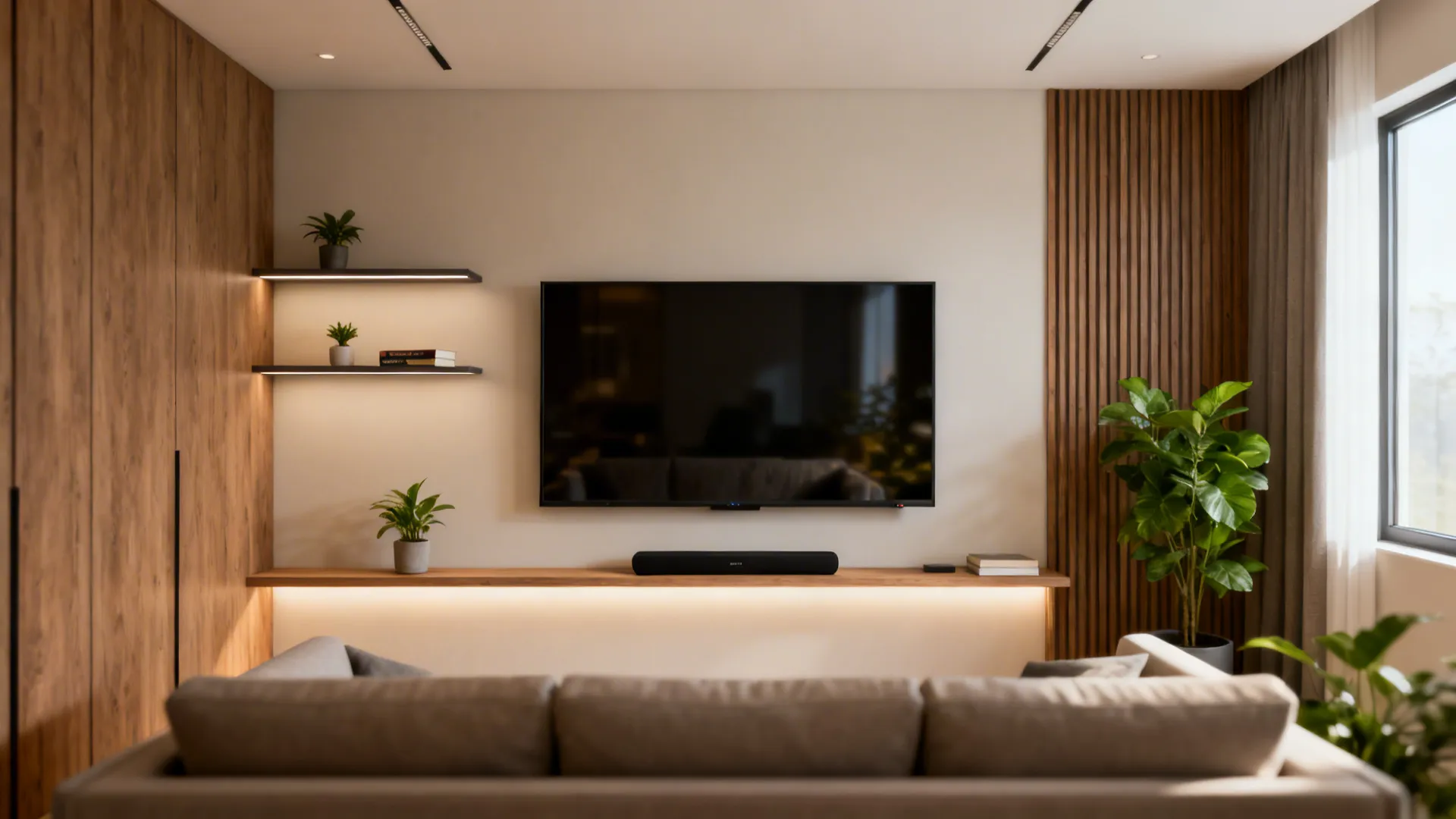 5 Small Living Room Ideas with Wall-Mounted TV