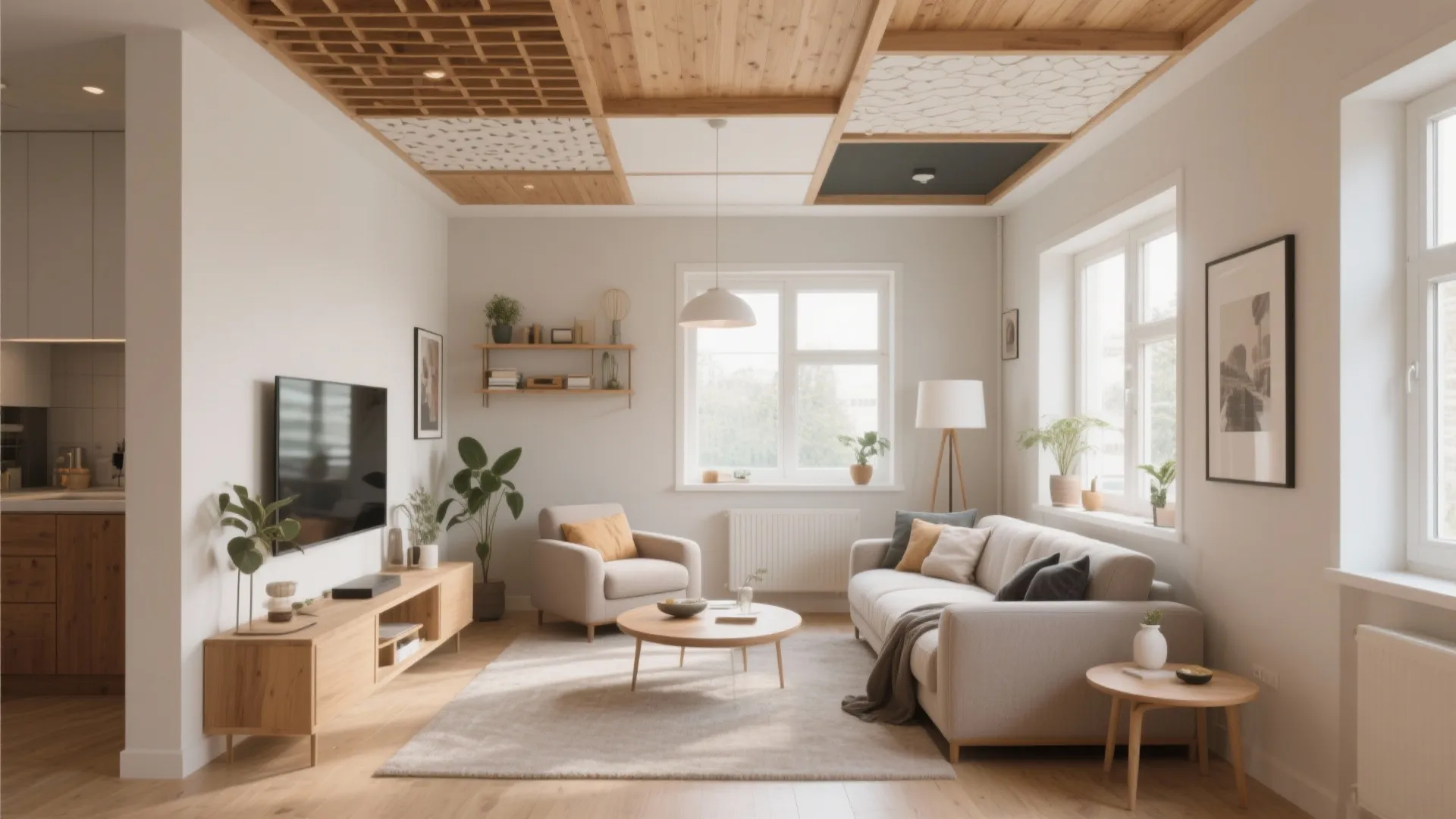 10 Inspiring Ceiling Design Ideas for Living Rooms: Transform Your Living Room: 10 Ceiling Design Inspirations from My Experience