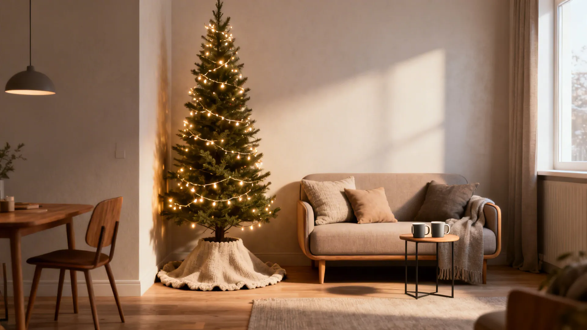 Small Living Room Christmas Tree Ideas — 5 Inspo: Creative, space-saving Christmas tree solutions for tiny living rooms from a designer with 10+ years of experience