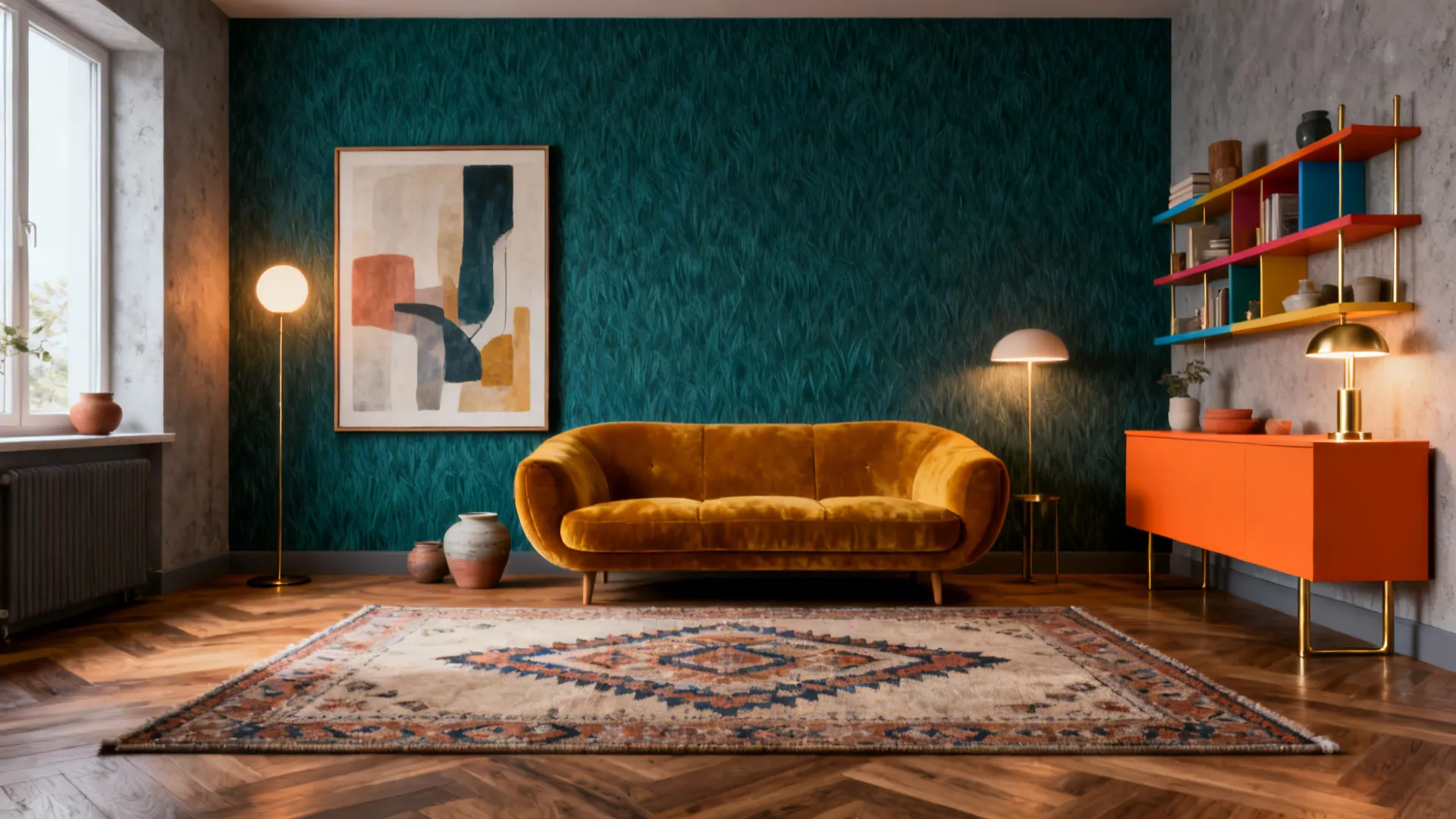 5 Living Room Ideas with a Pop of Color