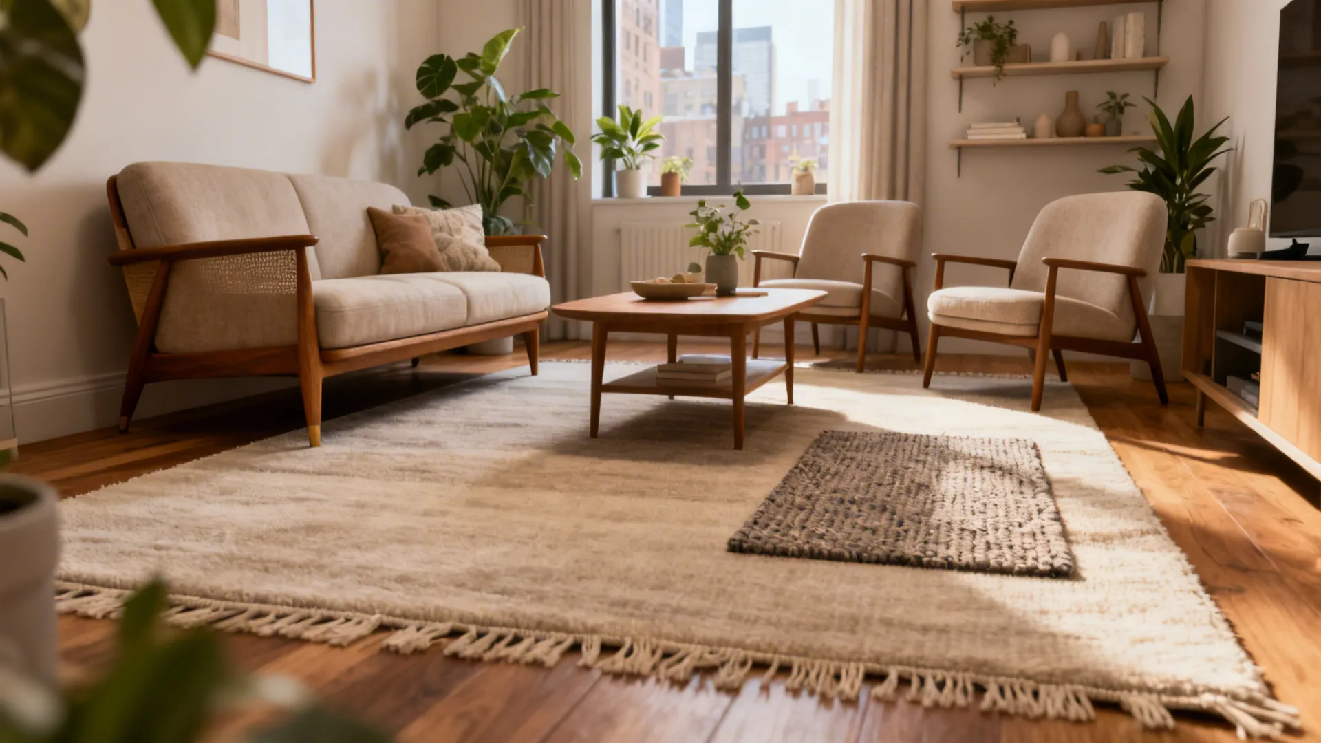Perfect Rug Sizes for Apartment Living Rooms