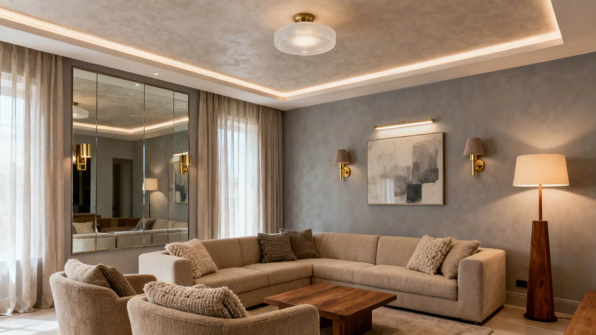 5 Small Living Room Lighting Ideas for Low Ceilings