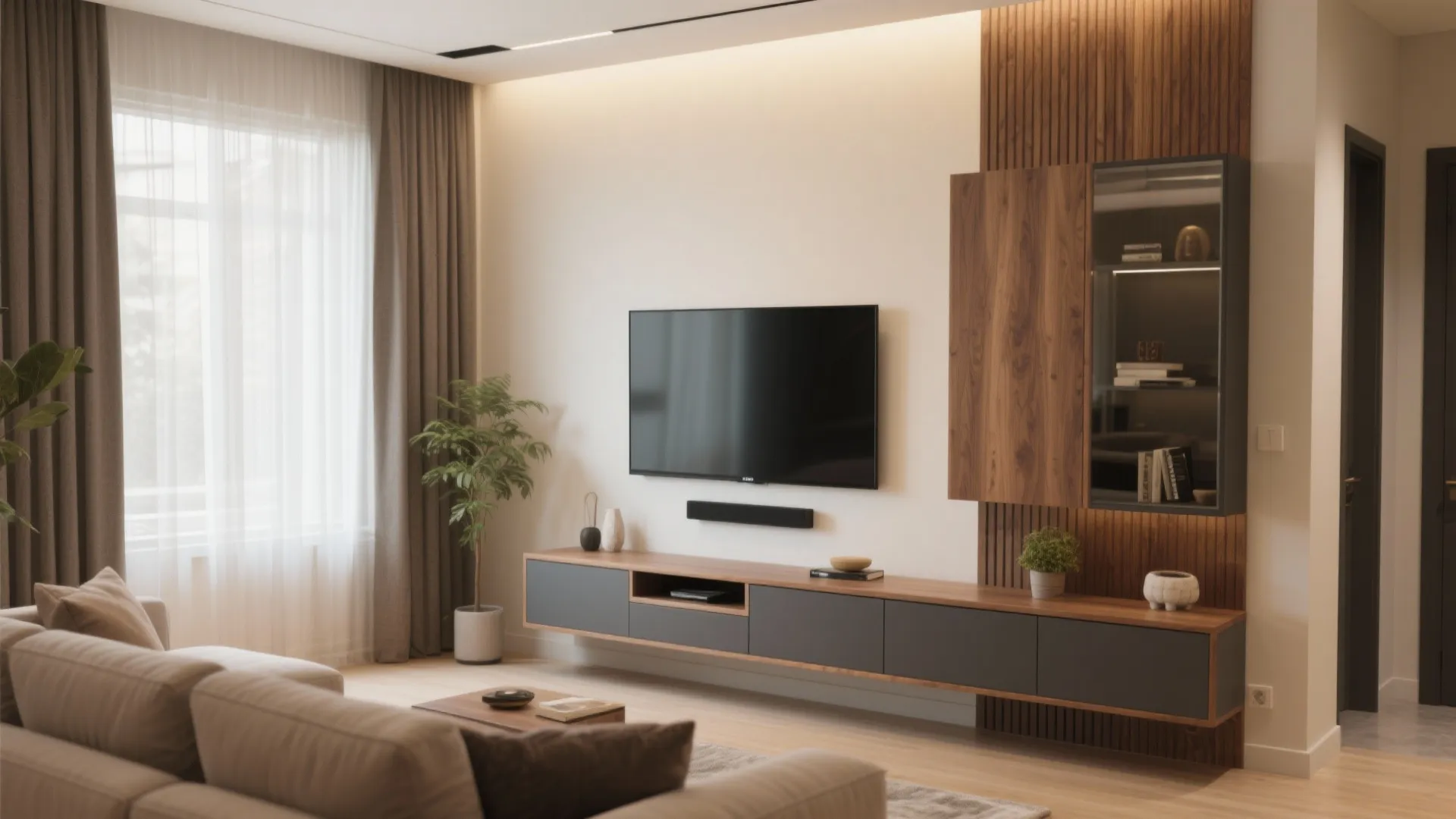 5 Living Room Entertainment Center Ideas: Small-space savvy: my top five entertainment center designs that blend style, storage, and comfort