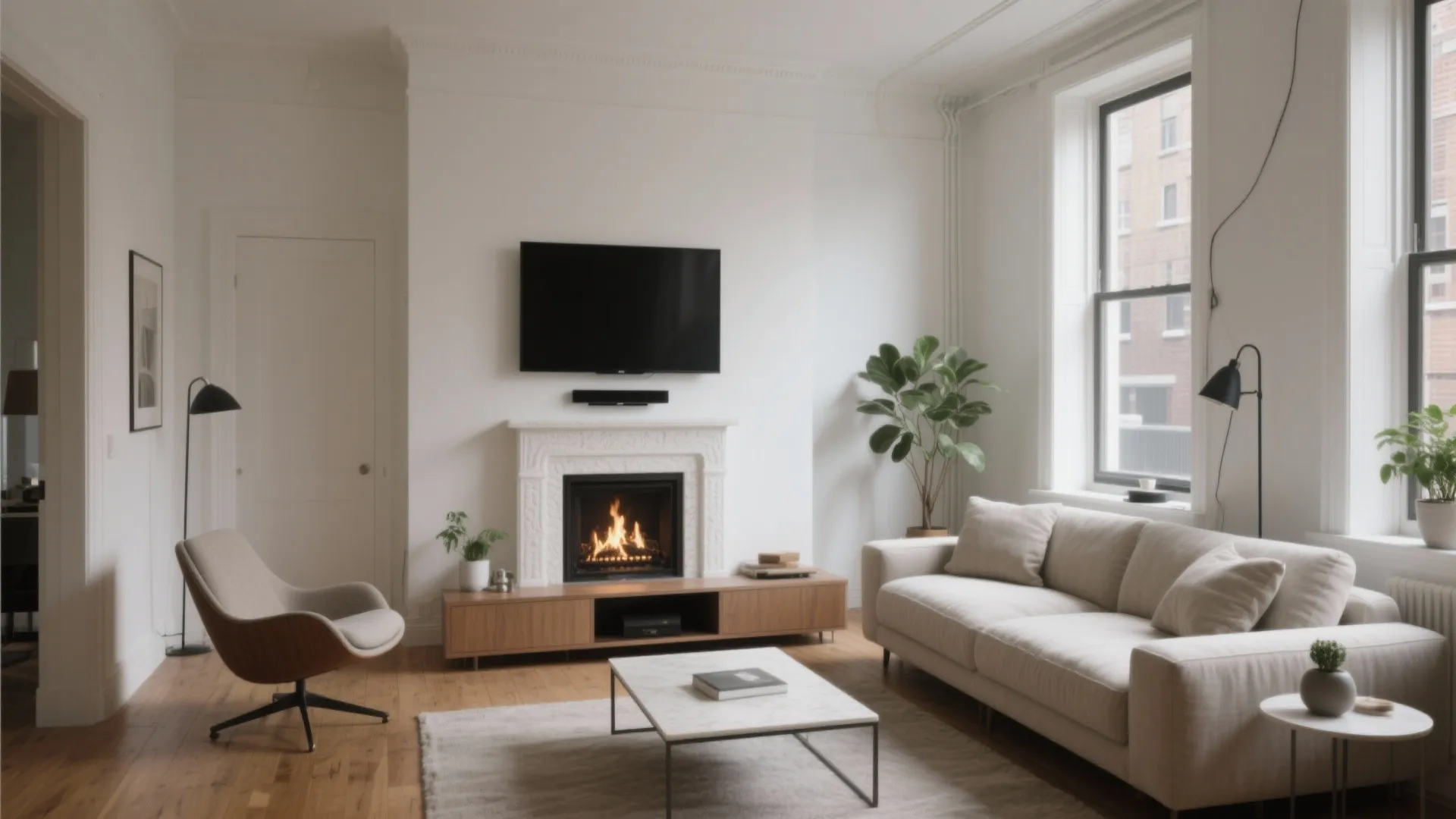 Small Living Room Layout with TV and Fireplace: 5 Ideas: Designer-backed ways to place your TV, honor the hearth, and maximize every inch in a small living room