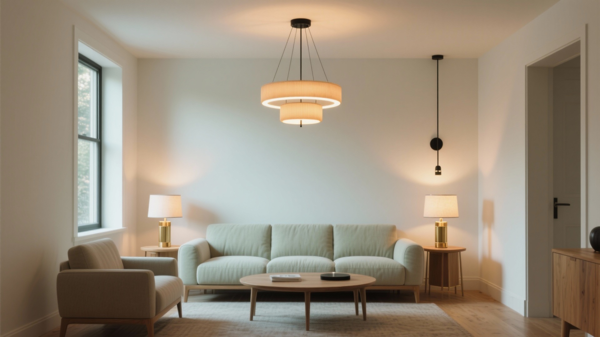 Ceiling Too Low? Small Living Room Chandelier Ideas