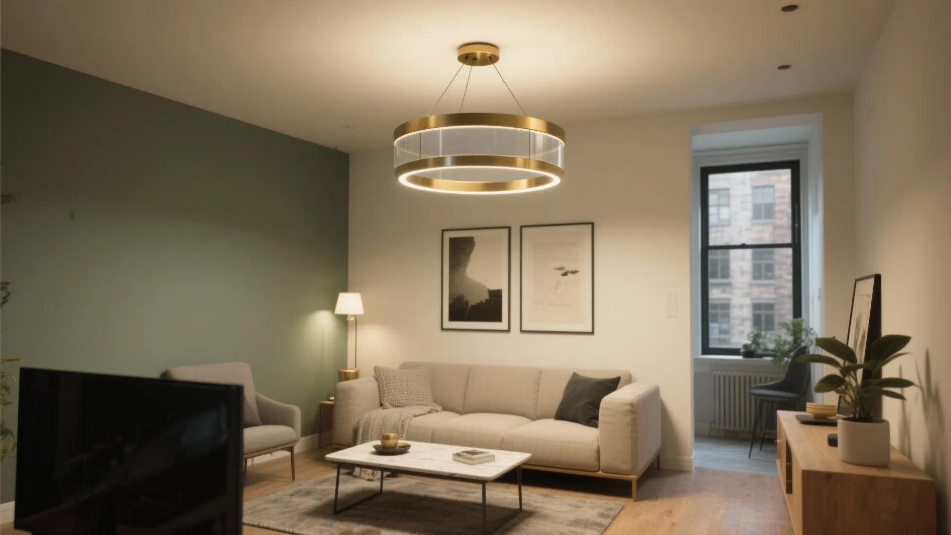 Small Living Room Too Dark? Modern Chandelier Ideas
