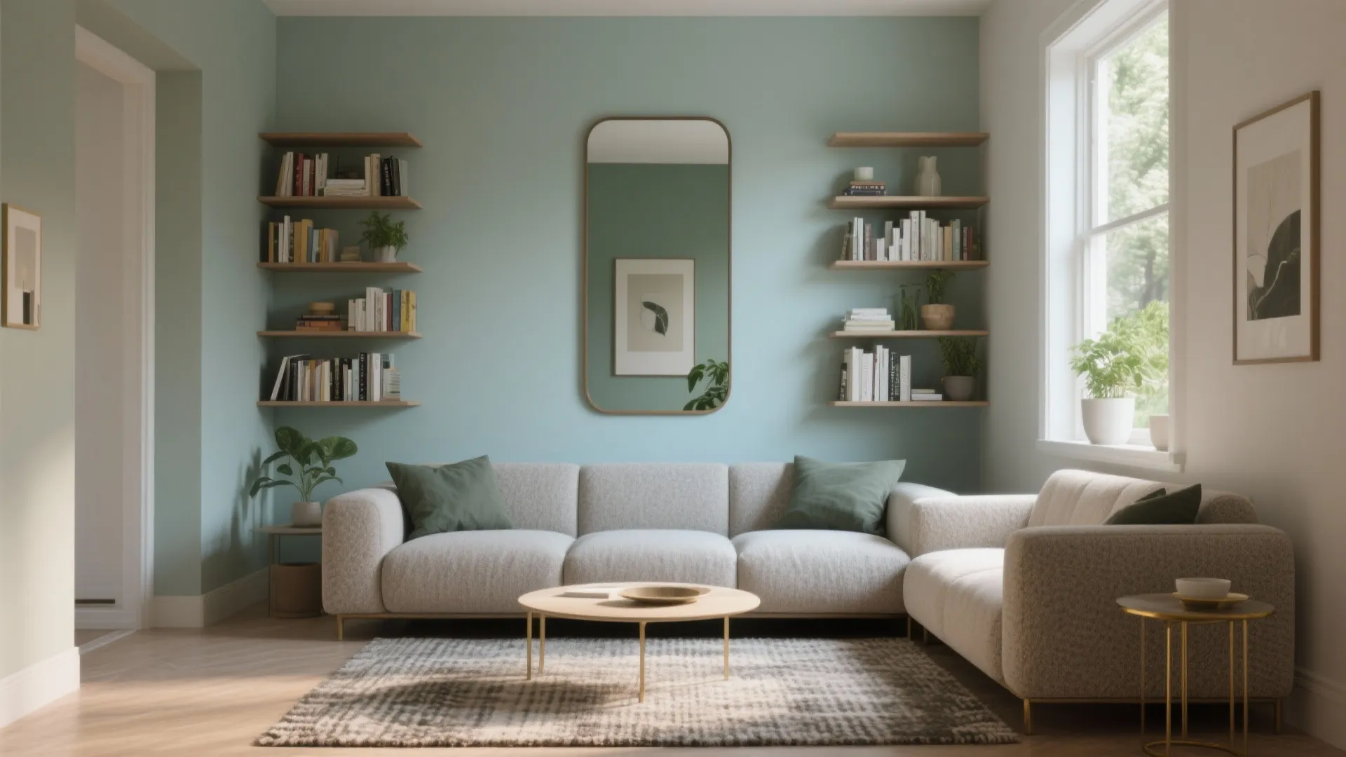 Small Living Room with Mirror: Brighten Up Your Space Instantly: 1 Minute to Transform Dull Spaces with Clever Mirror Tricks