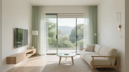 5: small living room with sliding glass door arrangement