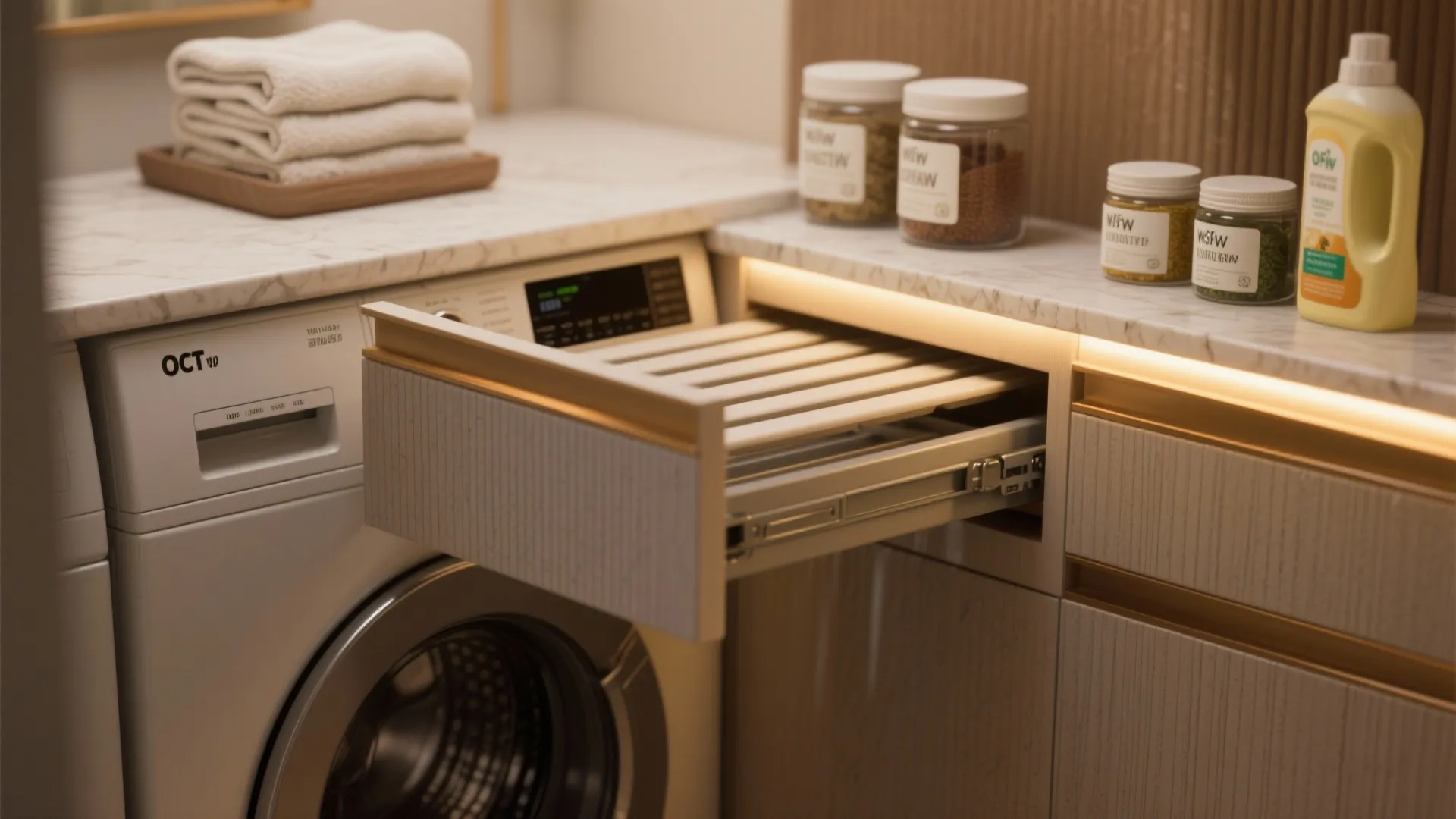 5. Small Luxuries: Pull-Out Folding Boards and Task Lighting