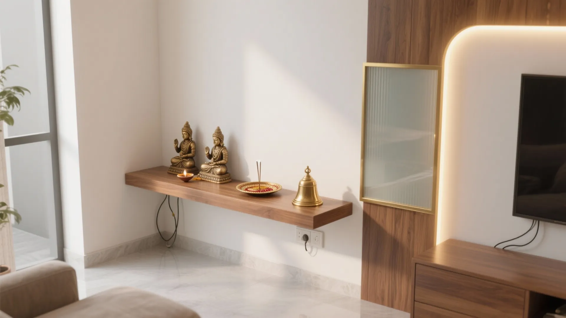 Small Pooja Mandir: 5 Space-Savvy Ideas: Practical, beautiful, and Vastu-friendly design inspirations for tiny homes and apartments