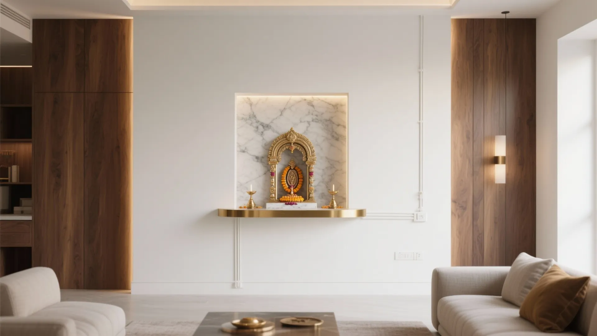 5 Pooja Mandir for Home Design Ideas: Small-space friendly pooja mandir design tips from a senior interior designer