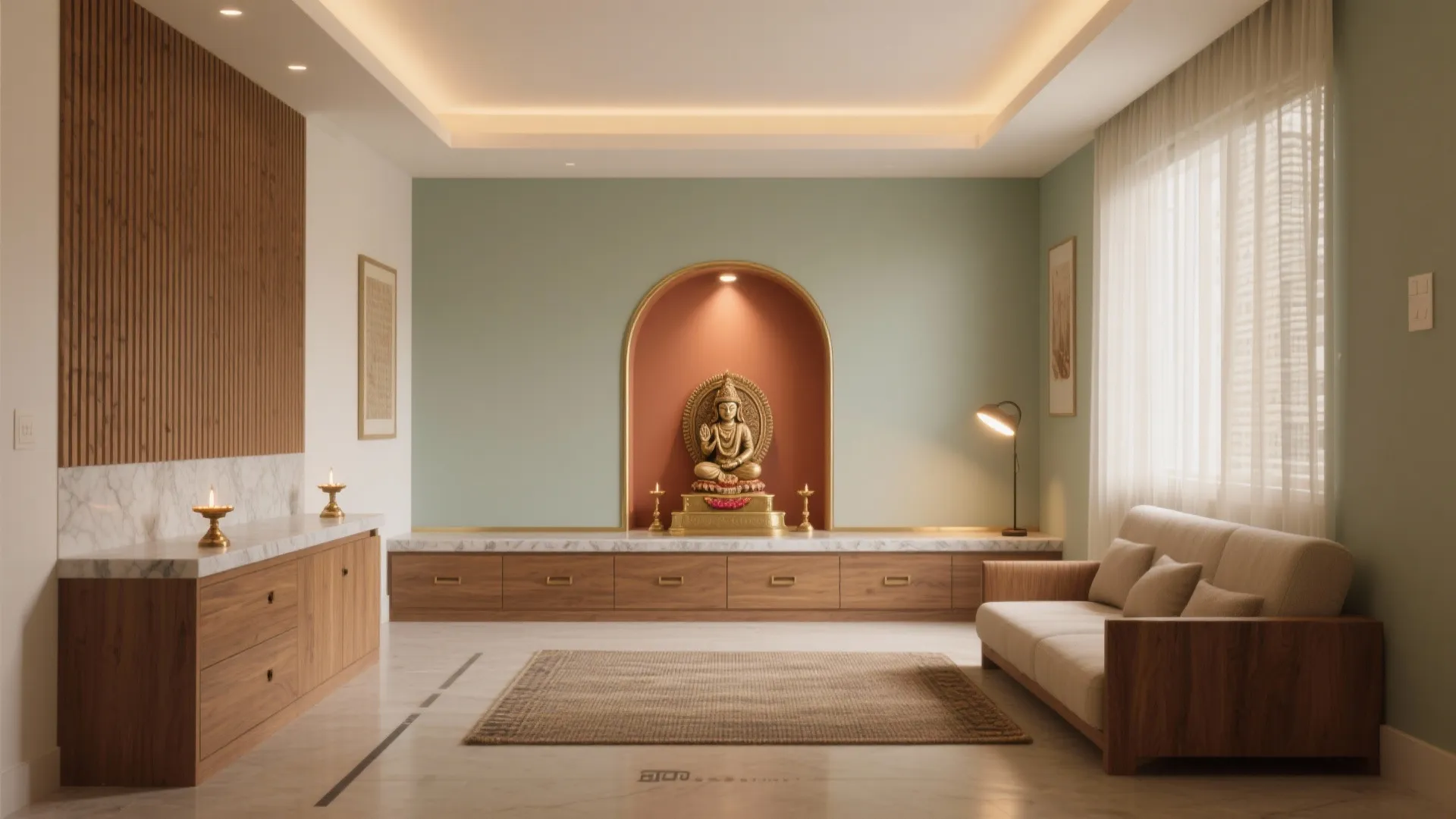 Vyasa Mandir Hall Design Ideas for Modern Small Spaces: Fast-Track Guide to Optimizing Your Vyasa Mandir Hall in 1 Minute