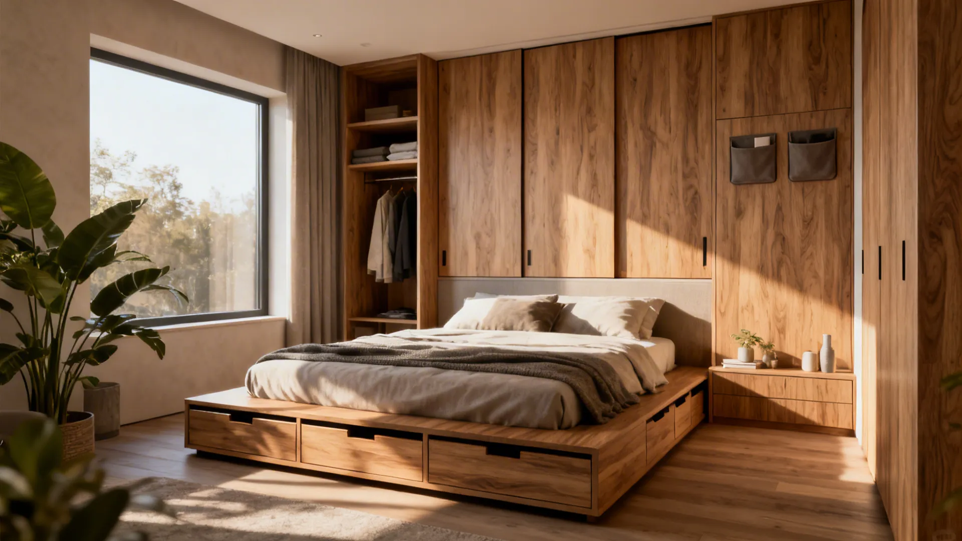 Small Master Bedroom Ideas with Wardrobes