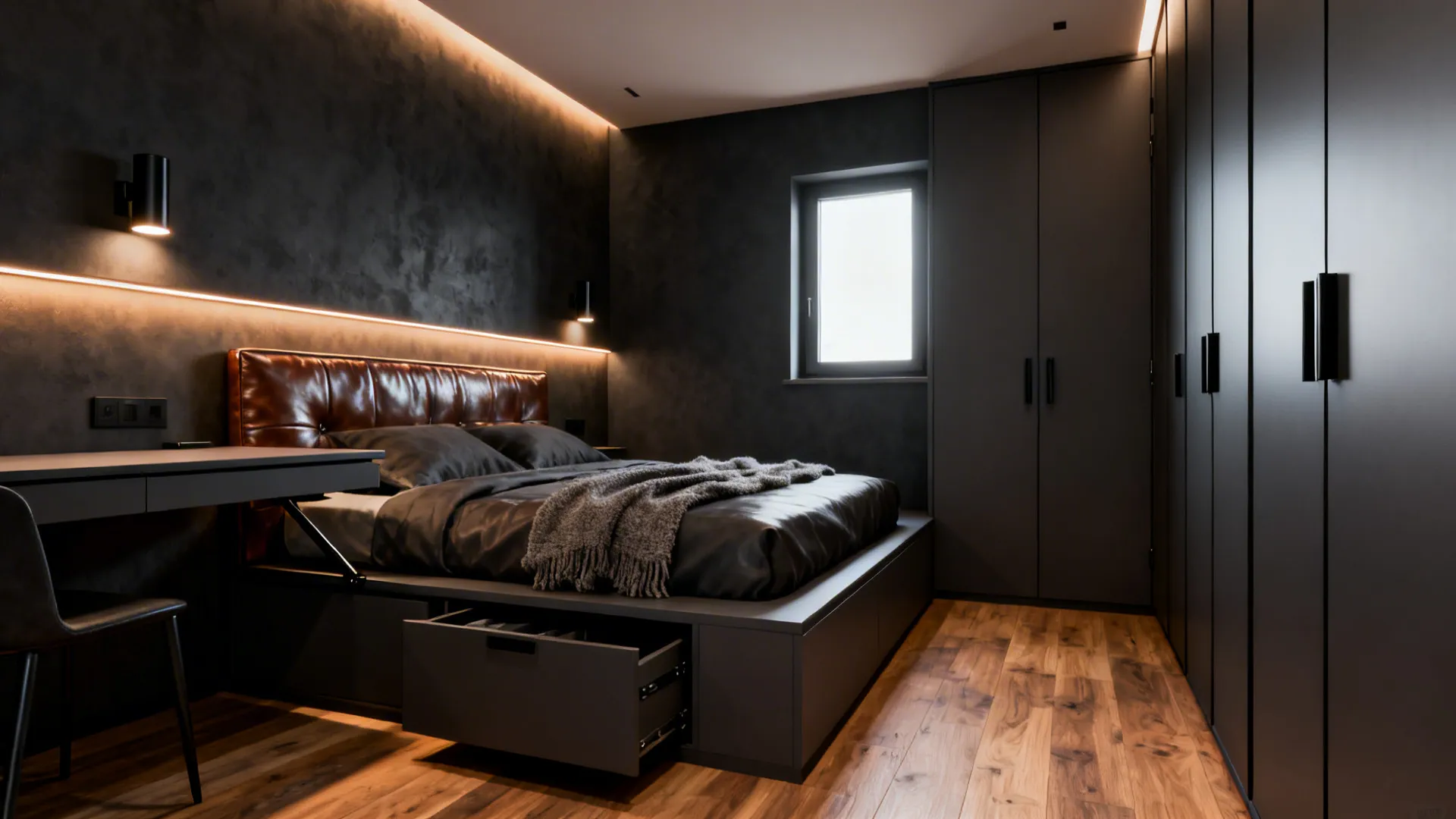5 Compact Men’s Bedroom Ideas