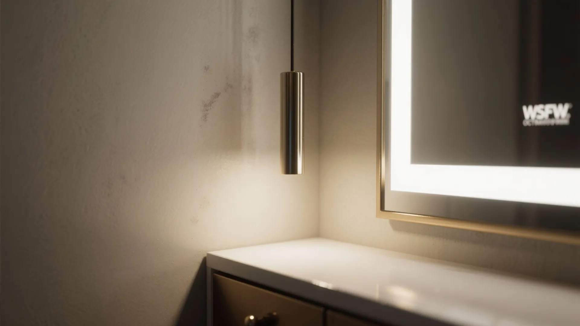 5. Small metallic fixtures and reflective accents